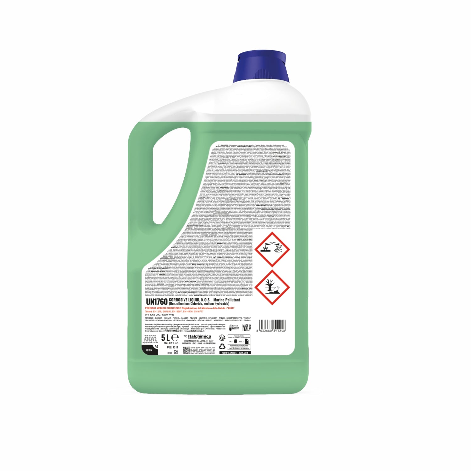 Sanimed Disinfettante concentrato per uso ambientale 5 L sanitec