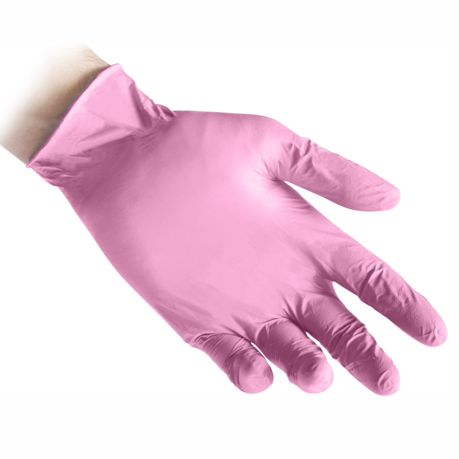 Guanti monouso in nitrile rosa pz.100 Reflexx N82 gr 3.2