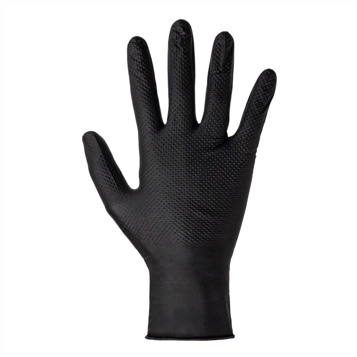 Guanti monouso in nitrile nero pz.50 vam Diamond grip gr. 8,50