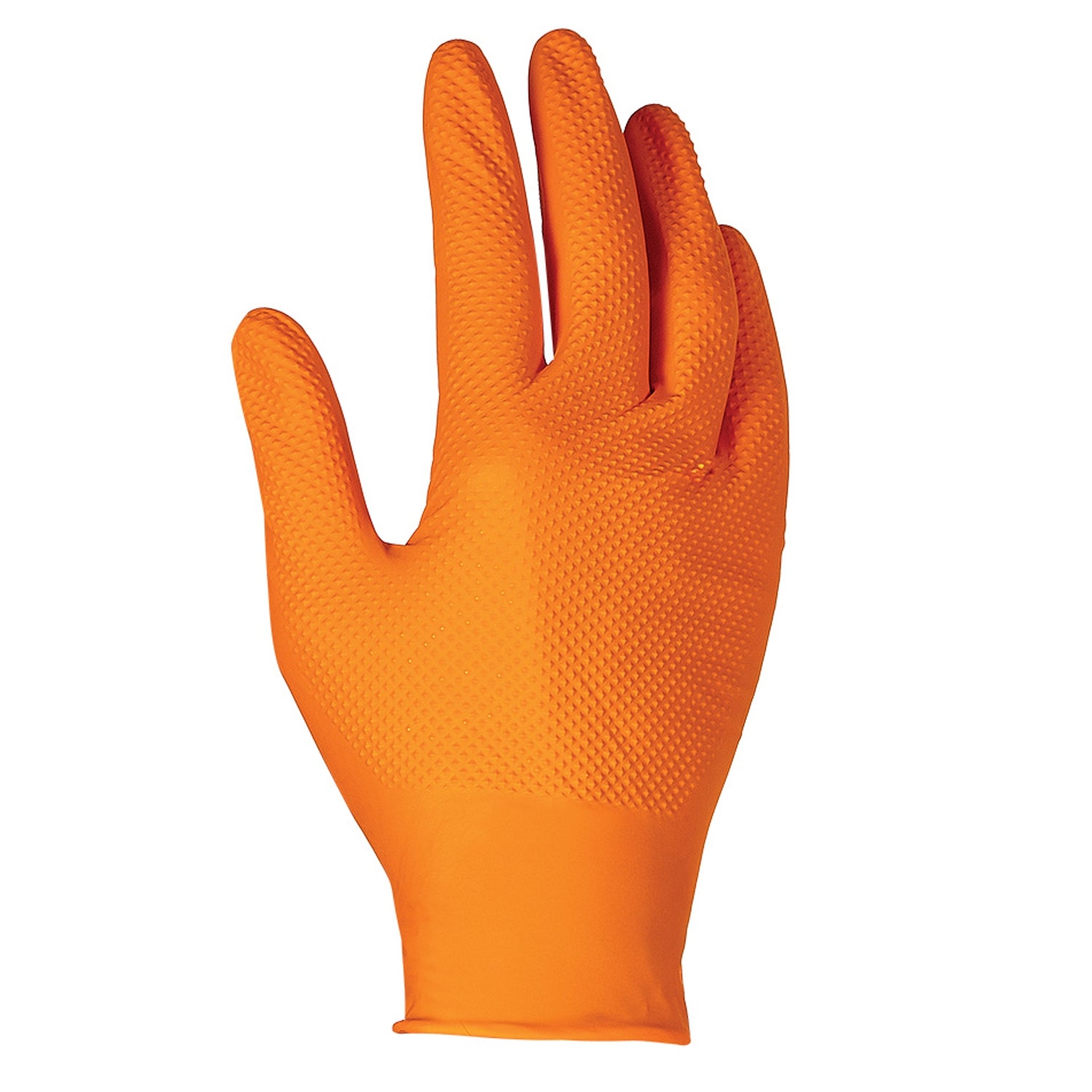 U-Power Guanti monouso one shot in nitrile grip arancione pz.50 gr. 8,40