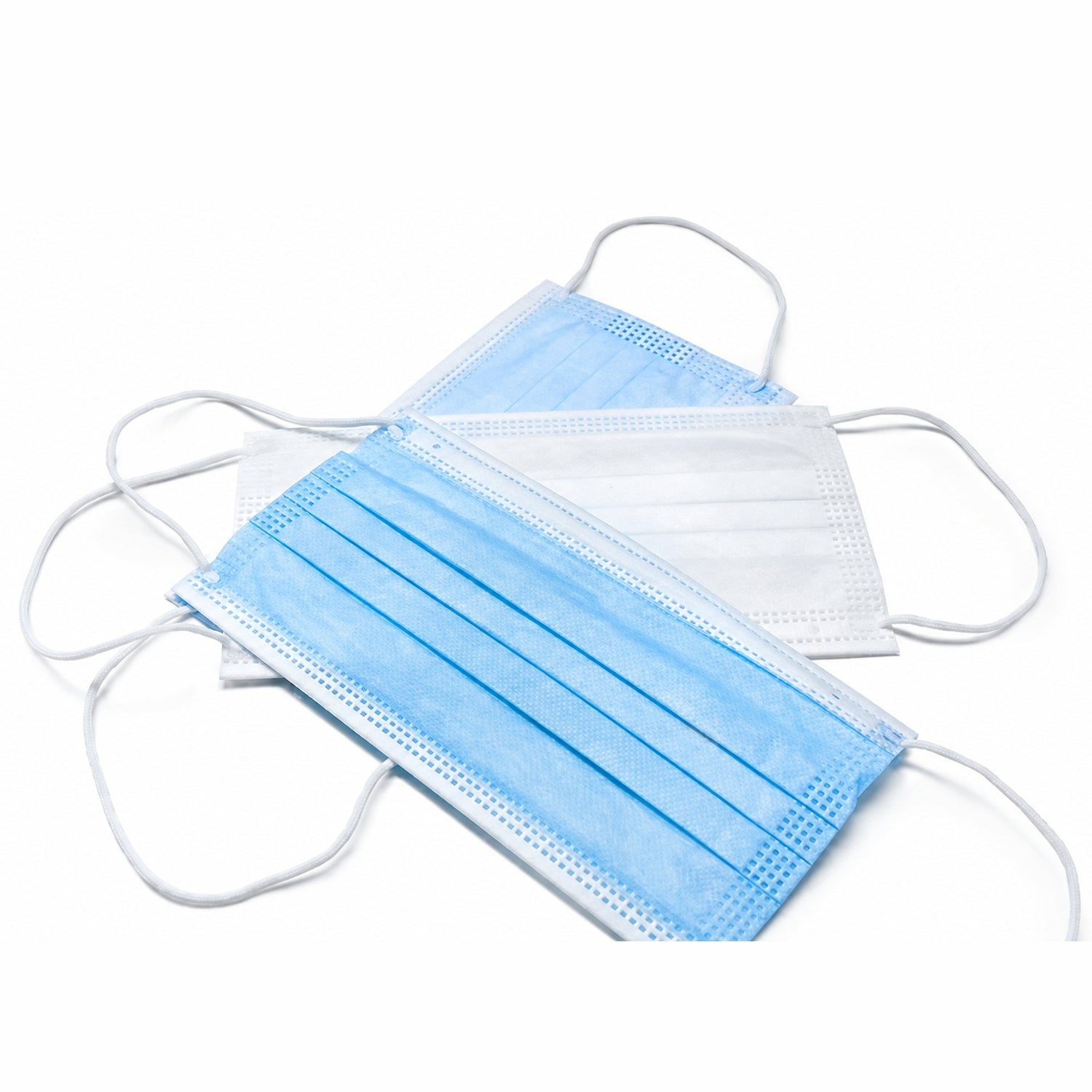 Mascherina Chirurgica Monouso TNT 3 Strati Latex Free – Azzurra, Confezione da 50 pz.