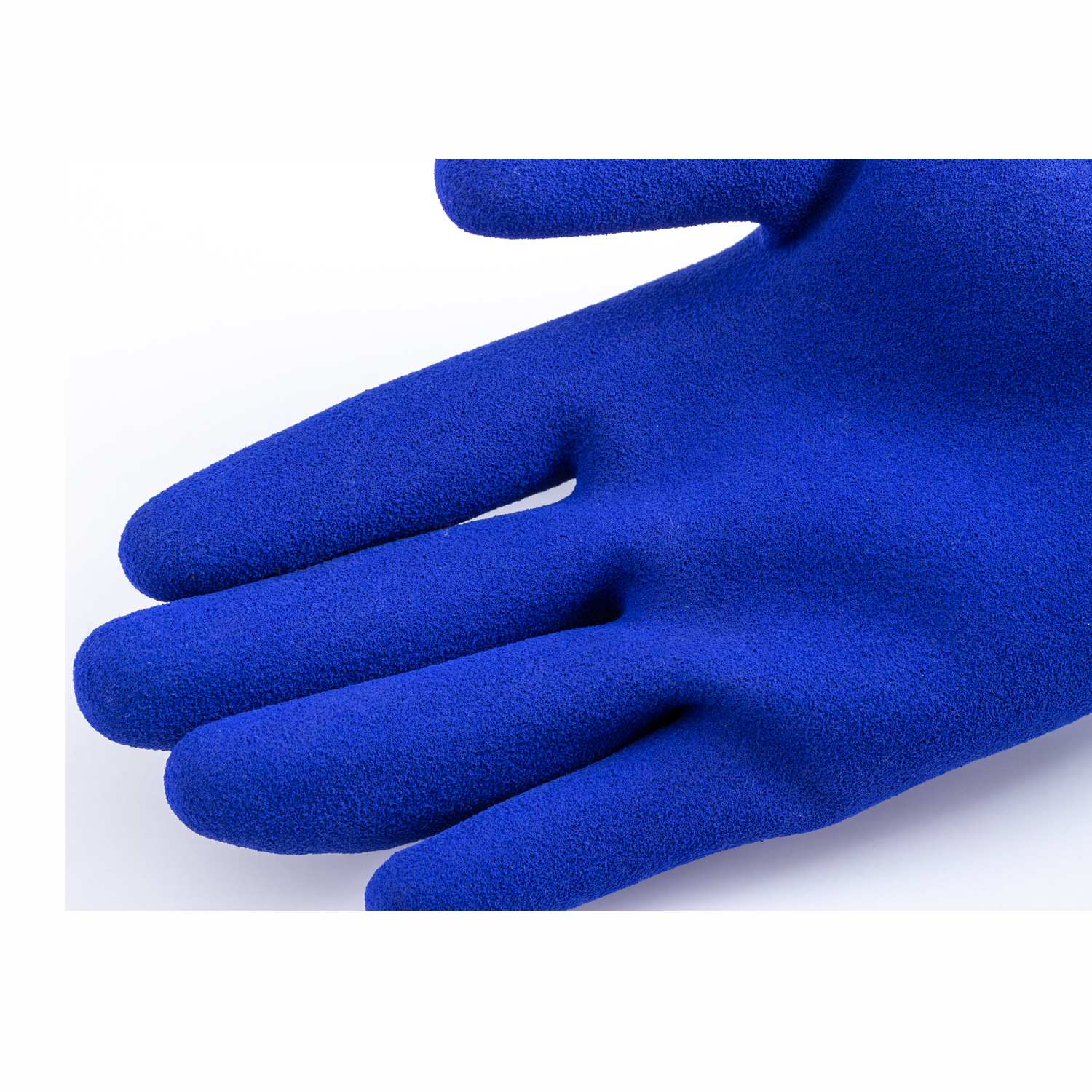 Guanti poliestere blu & Spandex doppio rivestimento in lattice blu 1lasb 13L700