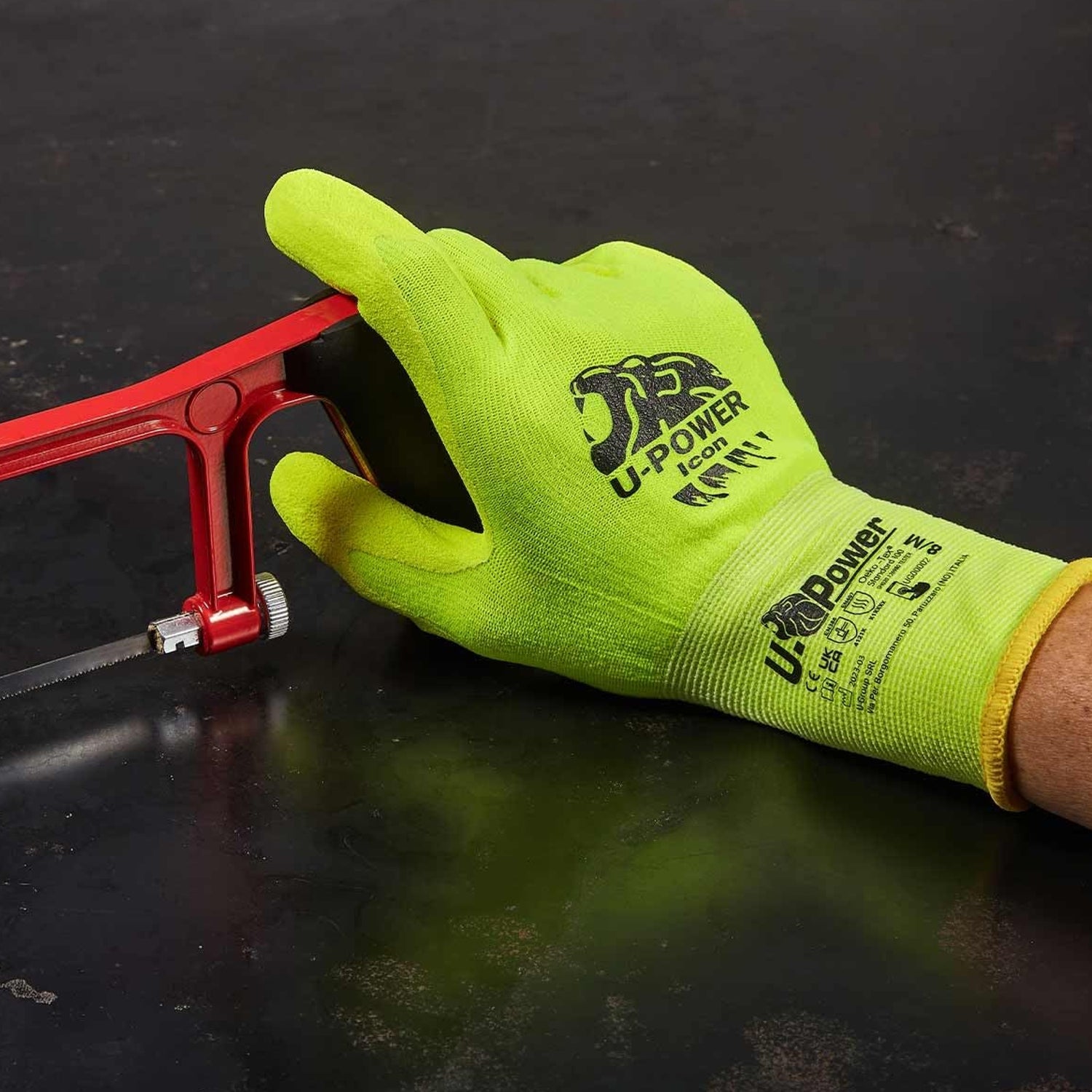 U-Power Guanti da lavoro ICON rivestito in schiuma di nitrile sul palmo