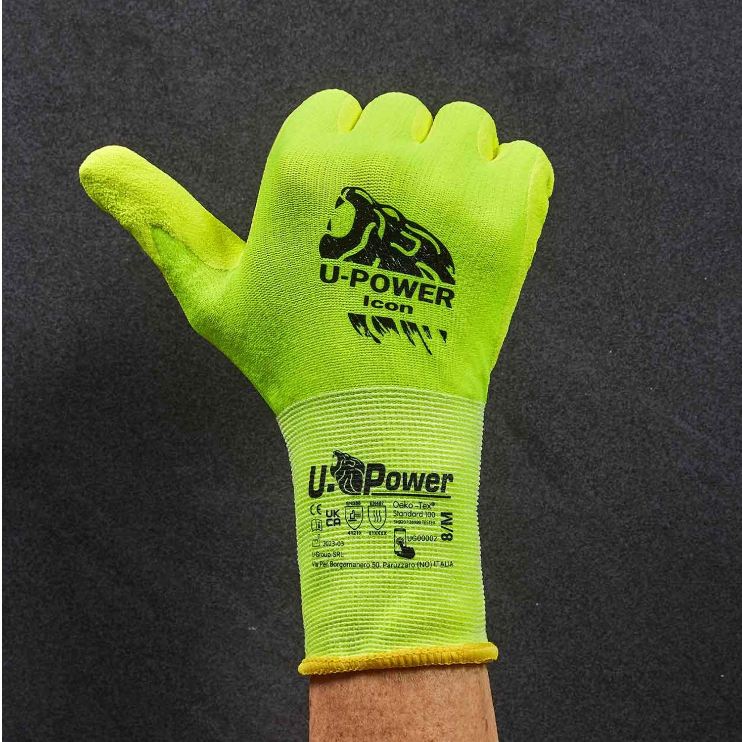 U-Power Guanti da lavoro ICON rivestito in schiuma di nitrile sul palmo
