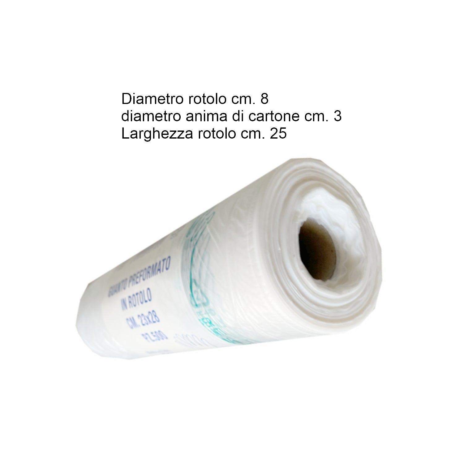 Guanti monouso ortofrutta e pompe di benzina rotolo da pz.500 in polietilene hd pe
