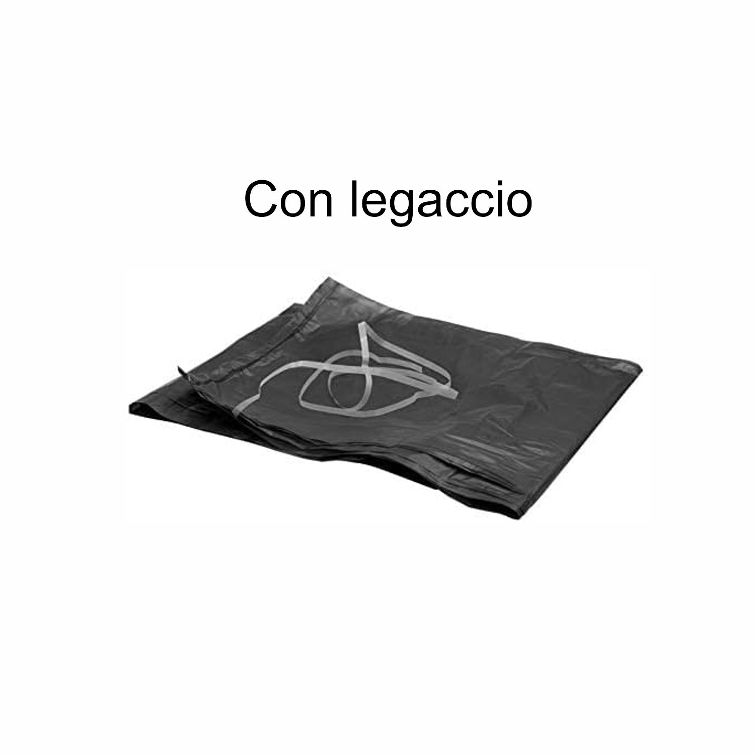 Sacchi Spazzatura nero 74x110 cm. 10 pz. 110 Litri