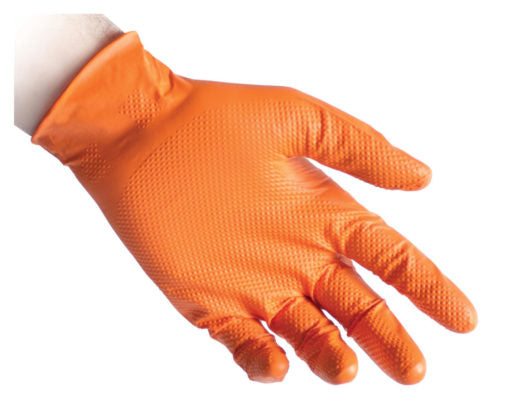 Guanti nitrile Hi grip orange 773 pz. 50 premium palmpro Icoguanti