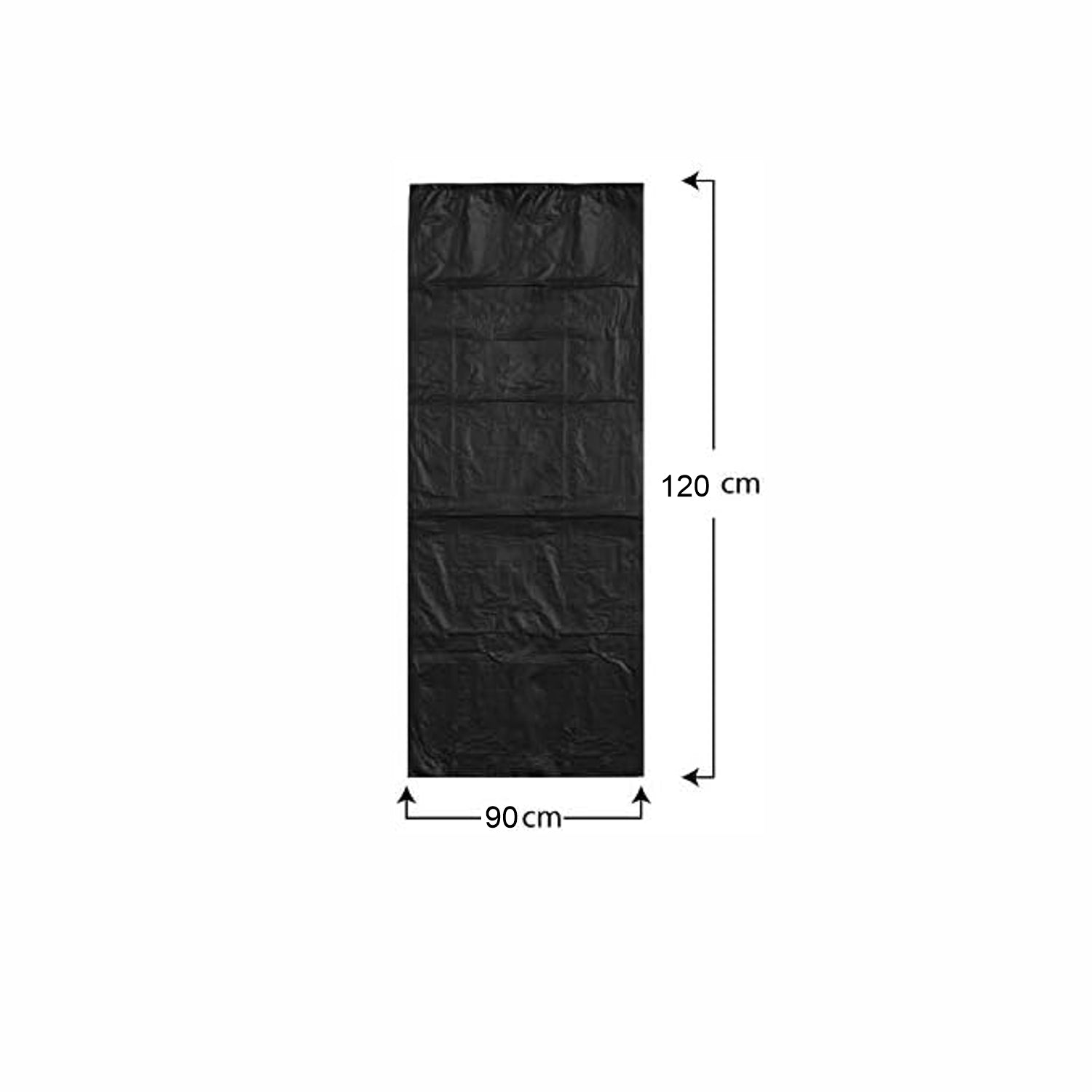 200 Sacchi 130 litri 90x120 cm. gr.100 condominiale raccolta indifferenziata colore nero 20 rotoli
