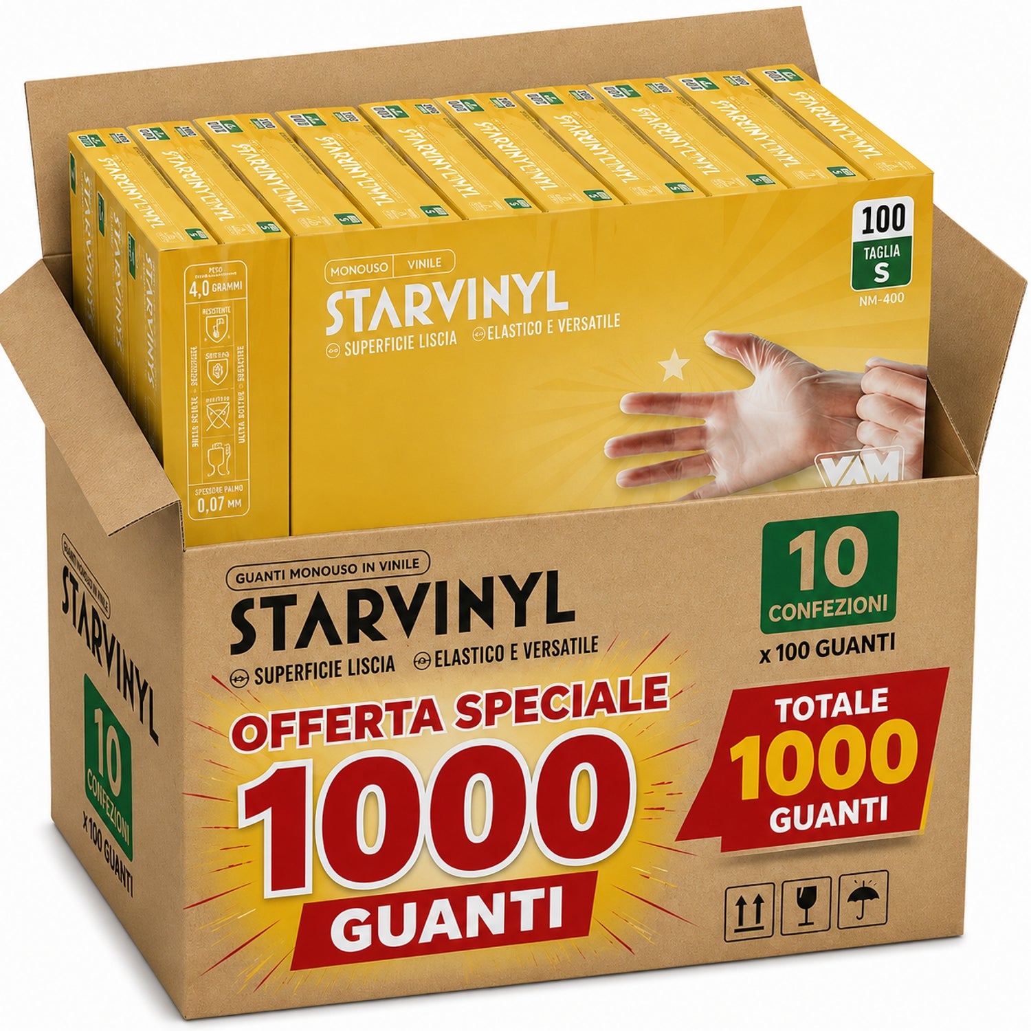 Guanti monouso in Vinile senza polvere Vam taglia S .jpg