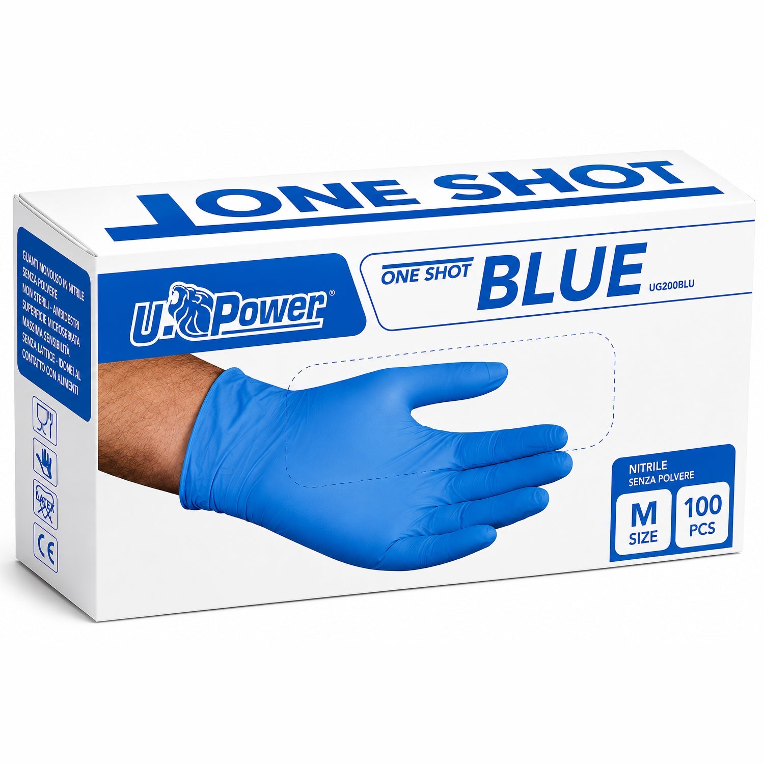 Guanti monouso in nitrile senza polvere blu pz.100 U-power one shot Reflexx 70 taglia M gr. 5,00.jpg