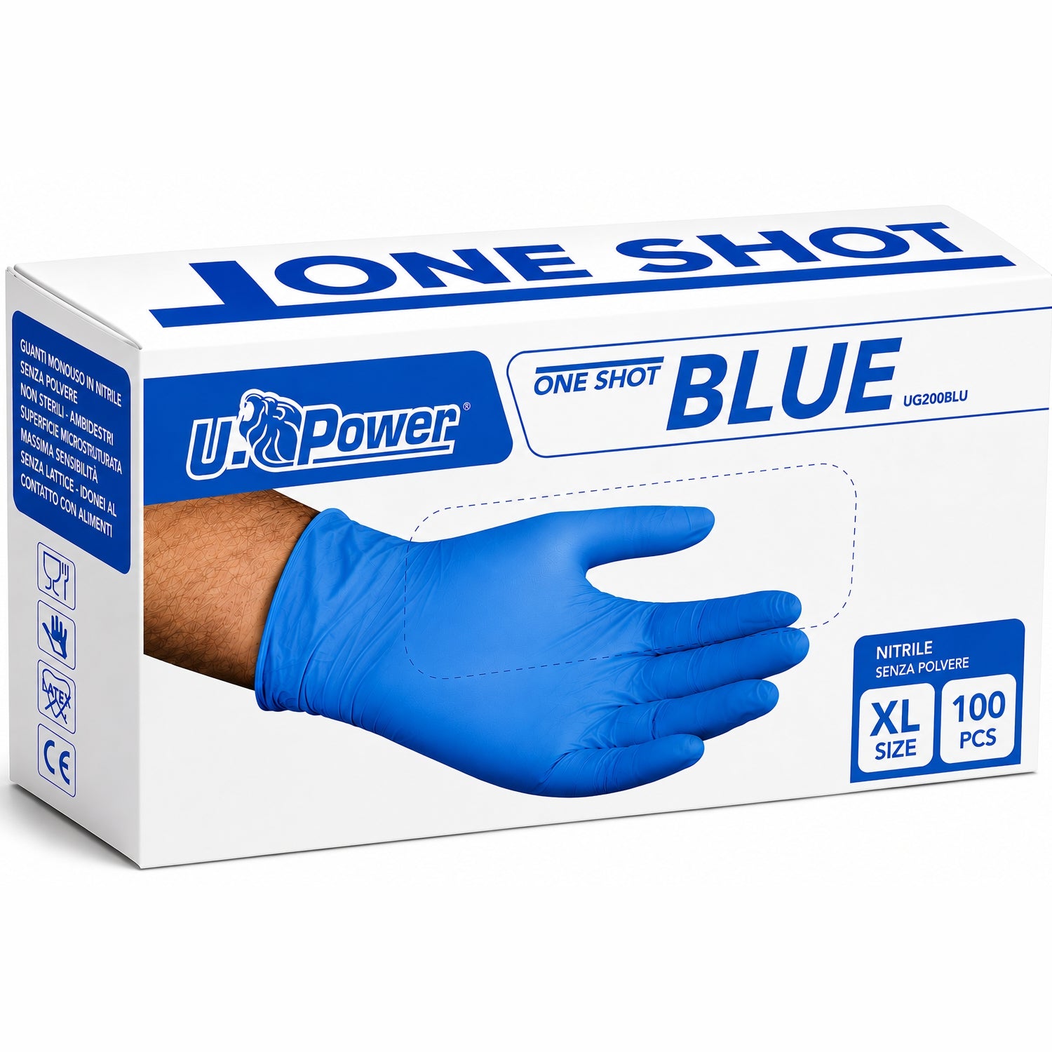 Guanti monouso in nitrile senza polvere blu pz.100 U-power one shot Reflexx 70 taglia XL gr. 5,00.jpg