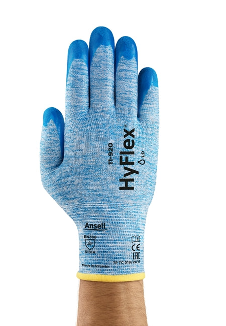 Guanti con proprietà ottimali di presa e oleorepellenza rivestimento Nitrile Ansell HyFlex 11-920