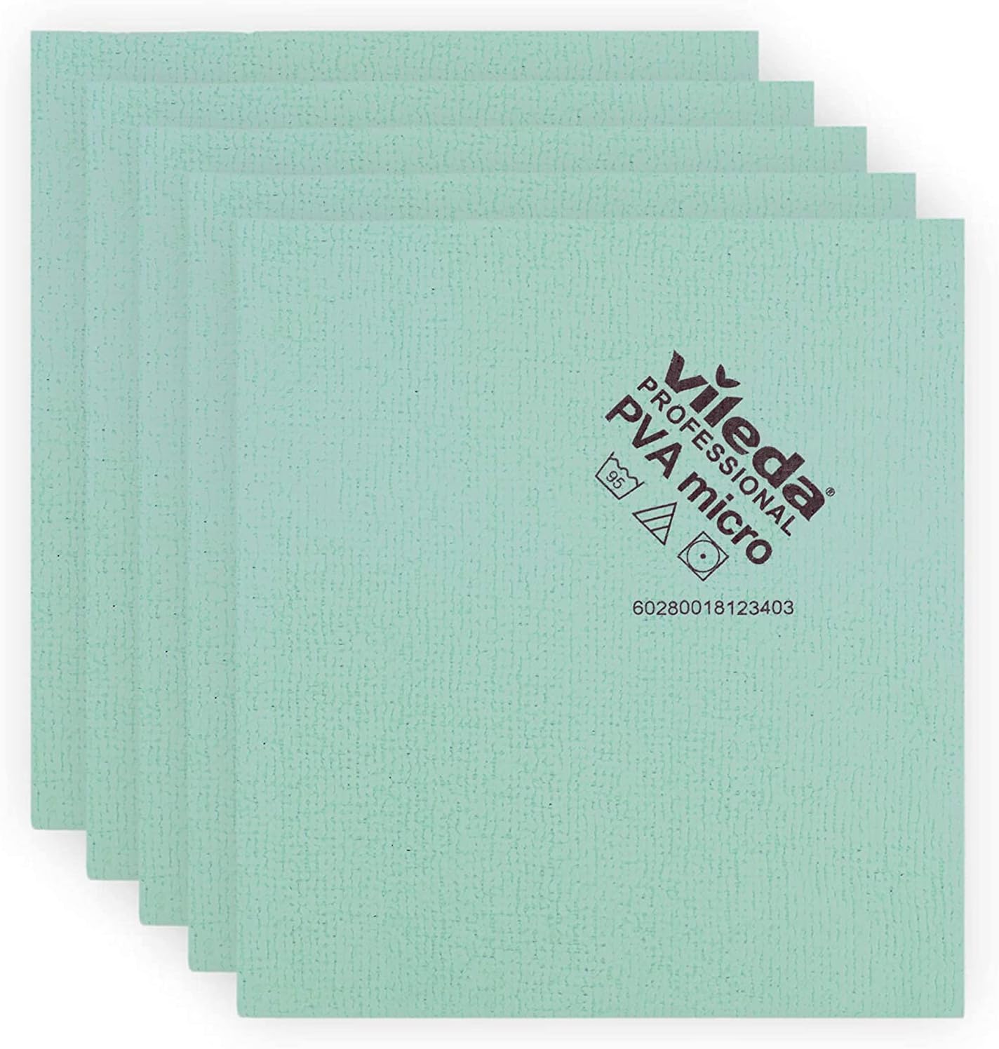 Panno vileda PVA micro colore verde cm. 35x38 pz.5