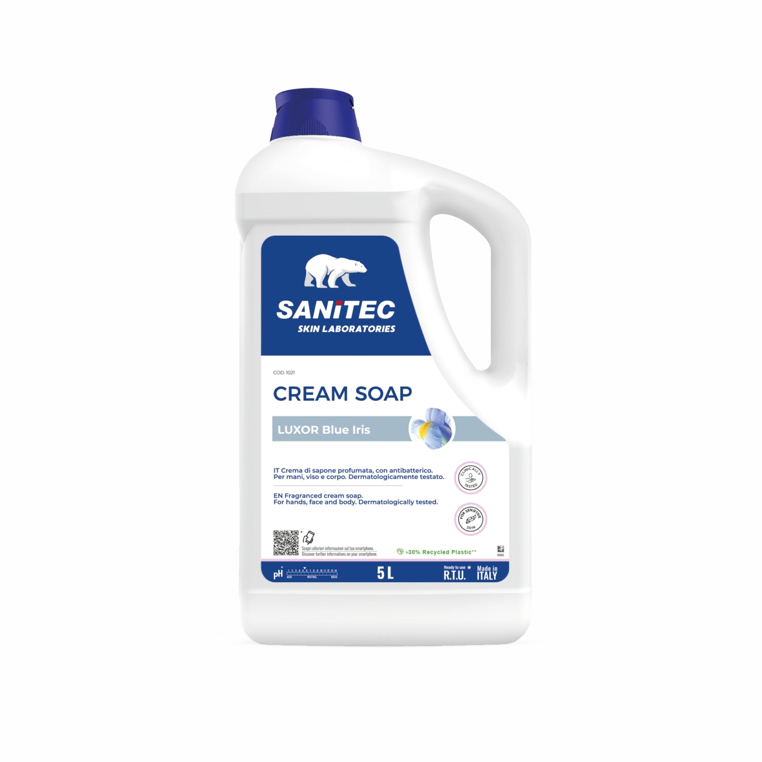 Sapone Cream Soap crema profumato idratante  5 litri sanitec 1021
