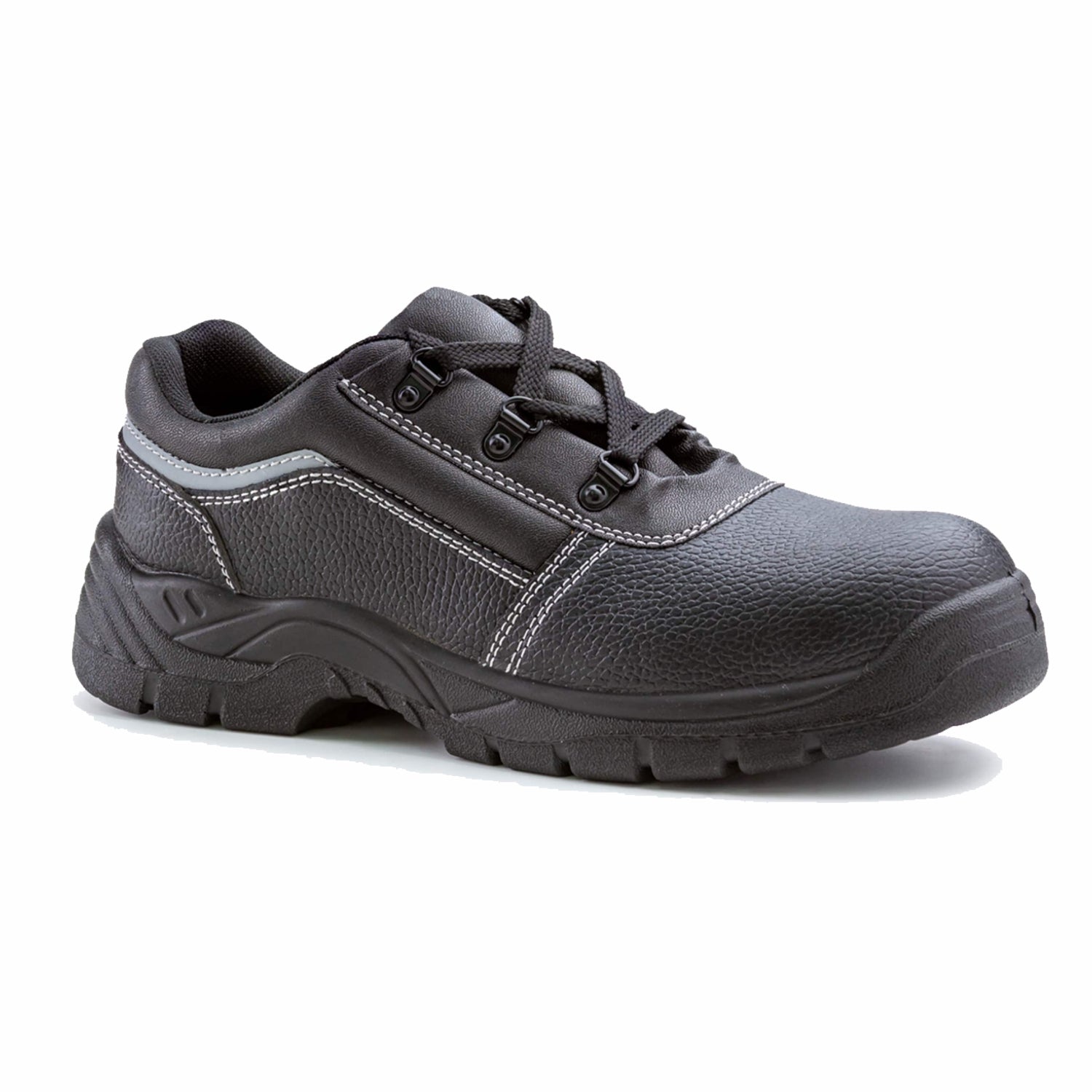 Scarpa bassa in pelle e poliuretano puntale in acciaio nacrite S1P