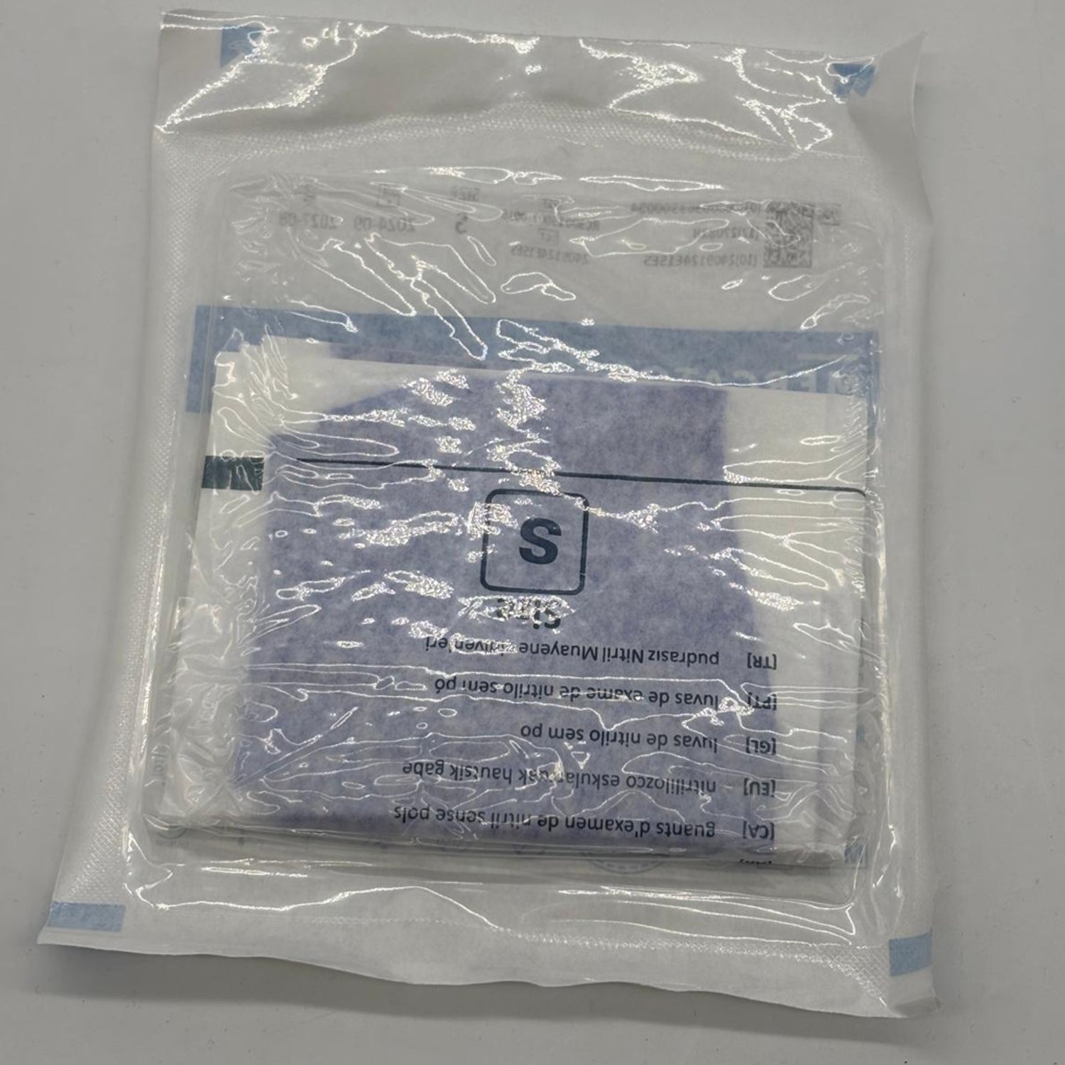 50 paia Guanti diagnostici in nitrile sterili senza polvere nitrylex  Mercator AQL 1,00