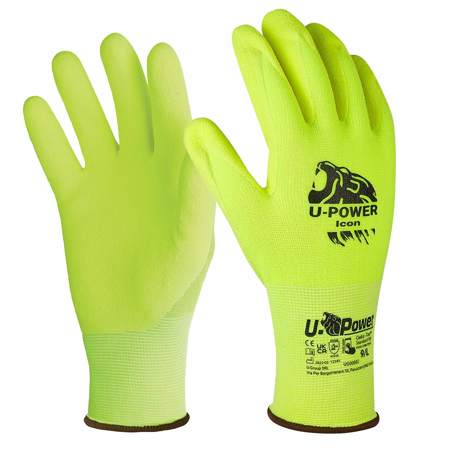 U-Power Guanti da lavoro ICON rivestito in schiuma di nitrile sul palmo