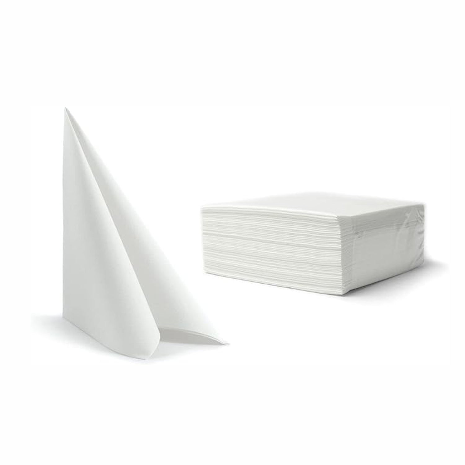 Tovaglioli di carta doppio velo Bianco 38x38 cm, 100 pz. celtex