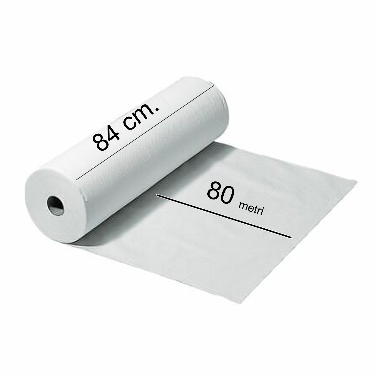 Lenzuolino medico altezza H 84 cm. medilx king 2 veli 80 metri 211 strappi confezione da 4 rotoli C62609