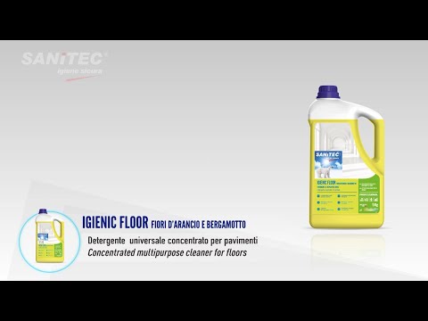 Detergente Pavimenti Igienic Floor fiori d'arancio alcalino per sporco