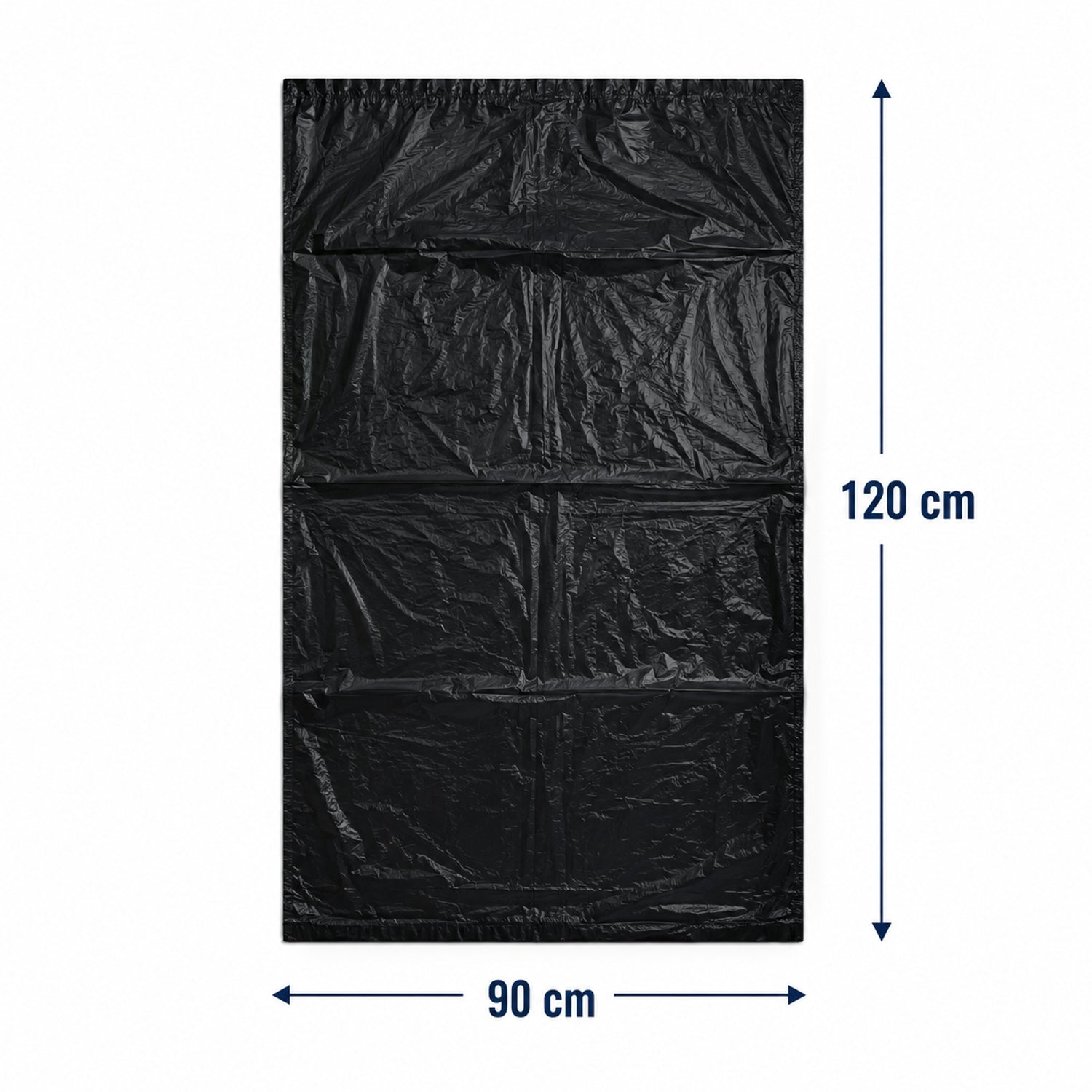 200 Sacchi 90x120 cm. Litri 130 colore Nero per Spazzatura  Uso Industriale resistenti