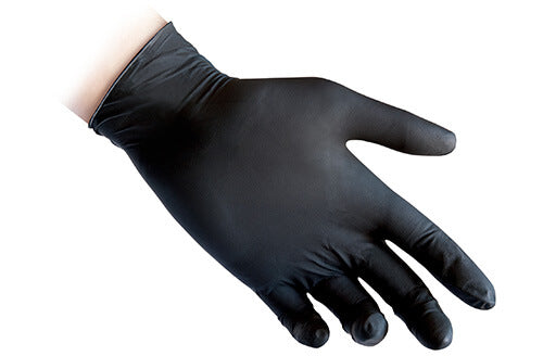 Guanti monouso in nitrile nero senza polvere pz.100 Reflexx N 81 gr. 3,00