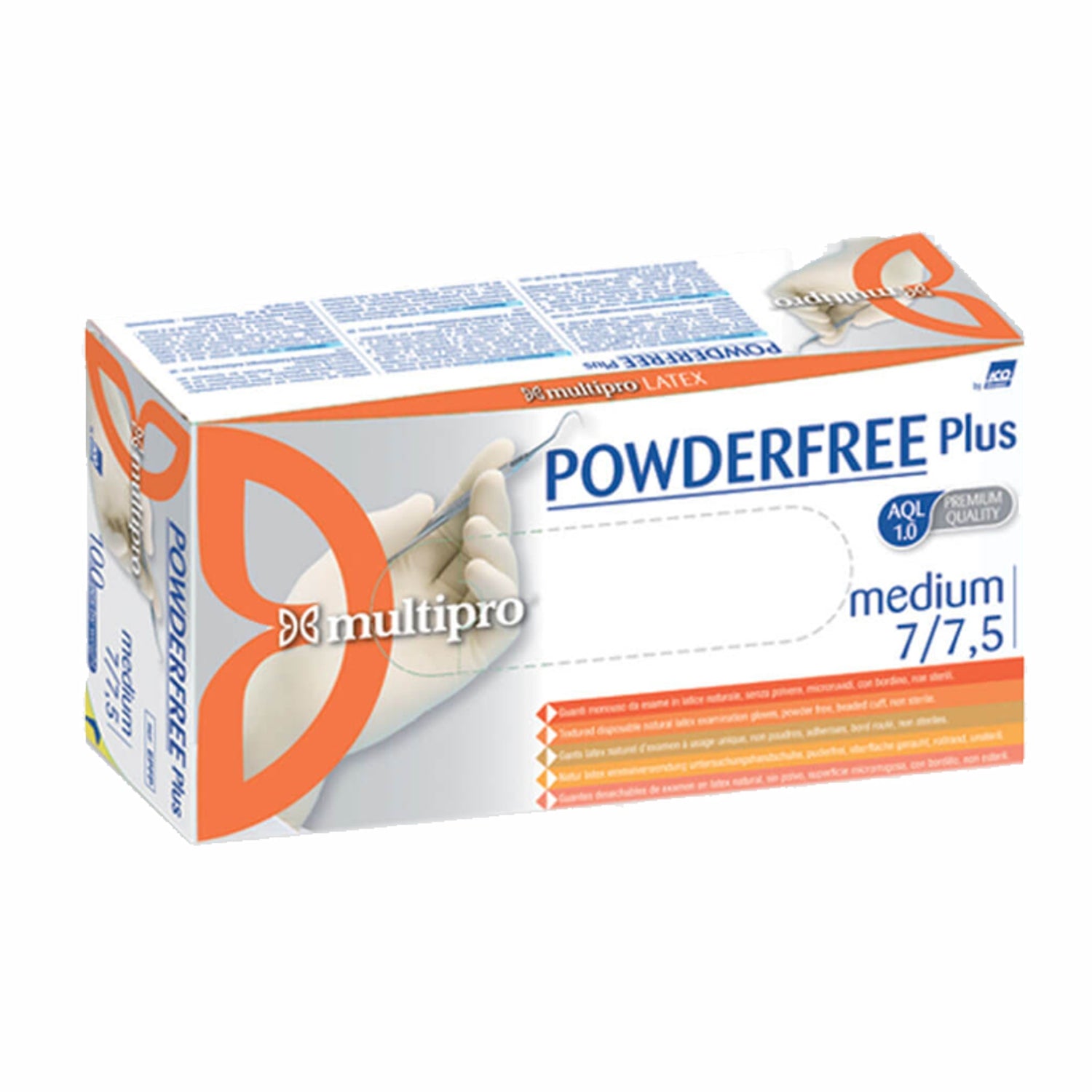 Powderfree Plus Multipro guanti monouso in lattice Icoguanti