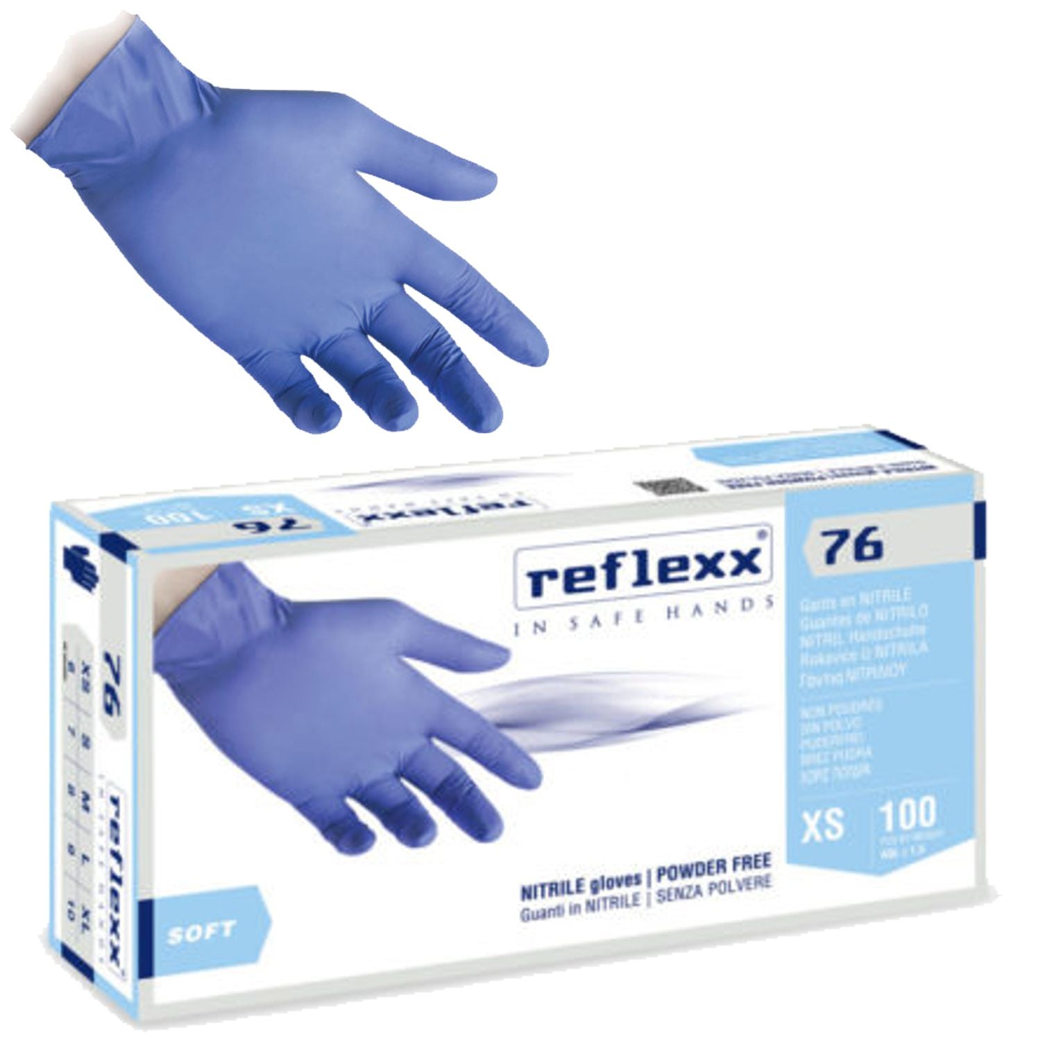 Reflexx 76 guanti monouso in nitrile